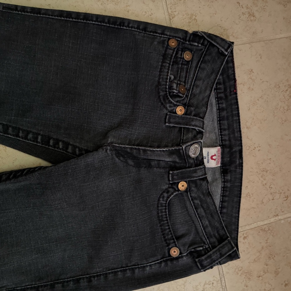 True Religion Black Boot Cut Jeans